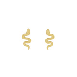 Gold Serpentine Earrings
