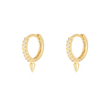 Lucida gold huggie earrings