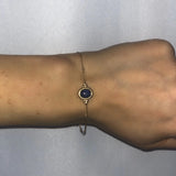 Blue Sundar Bracelet on arm